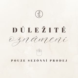 Milí zákaznicí, po dlouhém a těžkém rozhodování jsem se rozhodla, že prodej našich voňavostí bude možný pouze a jen na...