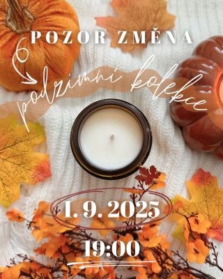 PODZIMNÍ KOLEKCE 🍂🍁 A znovu spuštění ✨e-shopu proběhne už zítra v 19:00 🕯️. Kromě podzimní kolekce budou konečně dostupné...